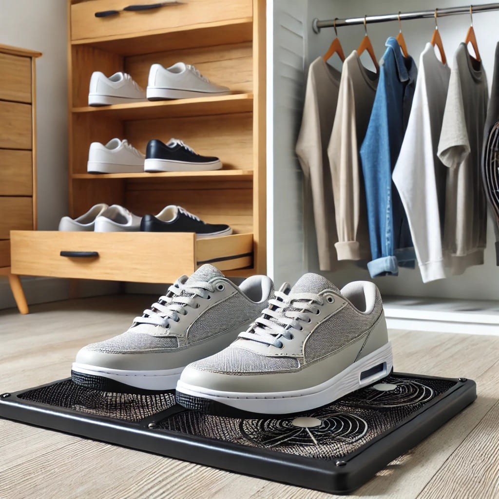 Evite guardar roupas ou calçados úmidos para combater o mofo