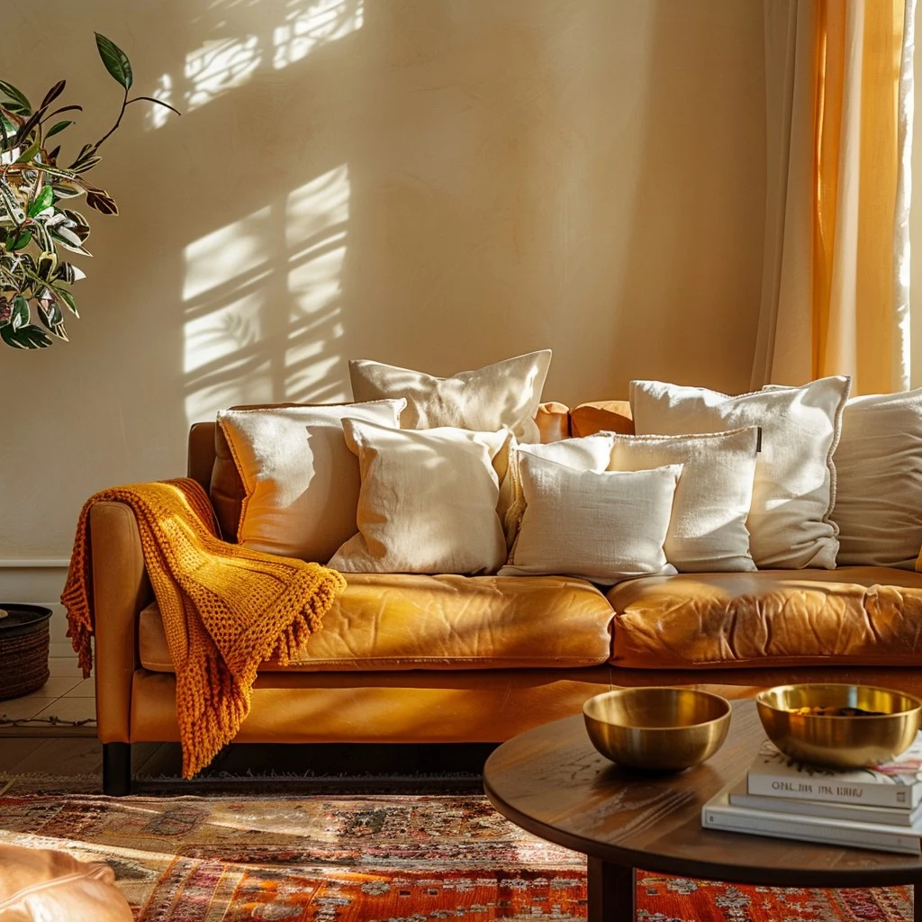 utilize almofadas decorativas para transformar o ambiente da sua casa, deixando-o mais aconchegante